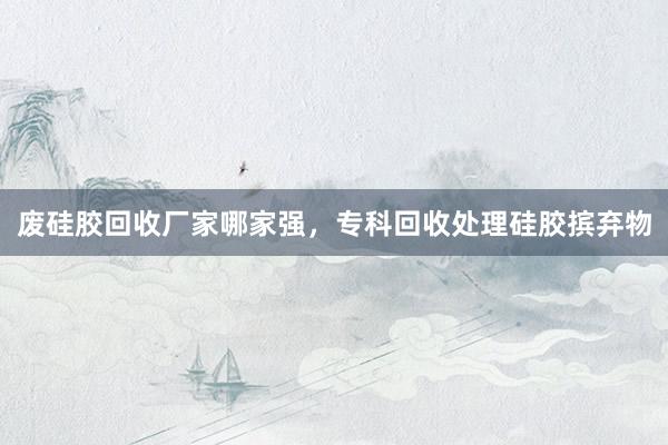 废硅胶回收厂家哪家强，专科回收处理硅胶摈弃物
